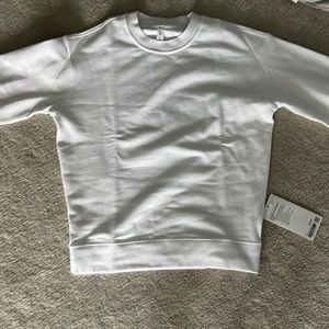 lululemon Perfectly Oversized Crew, size 0, white